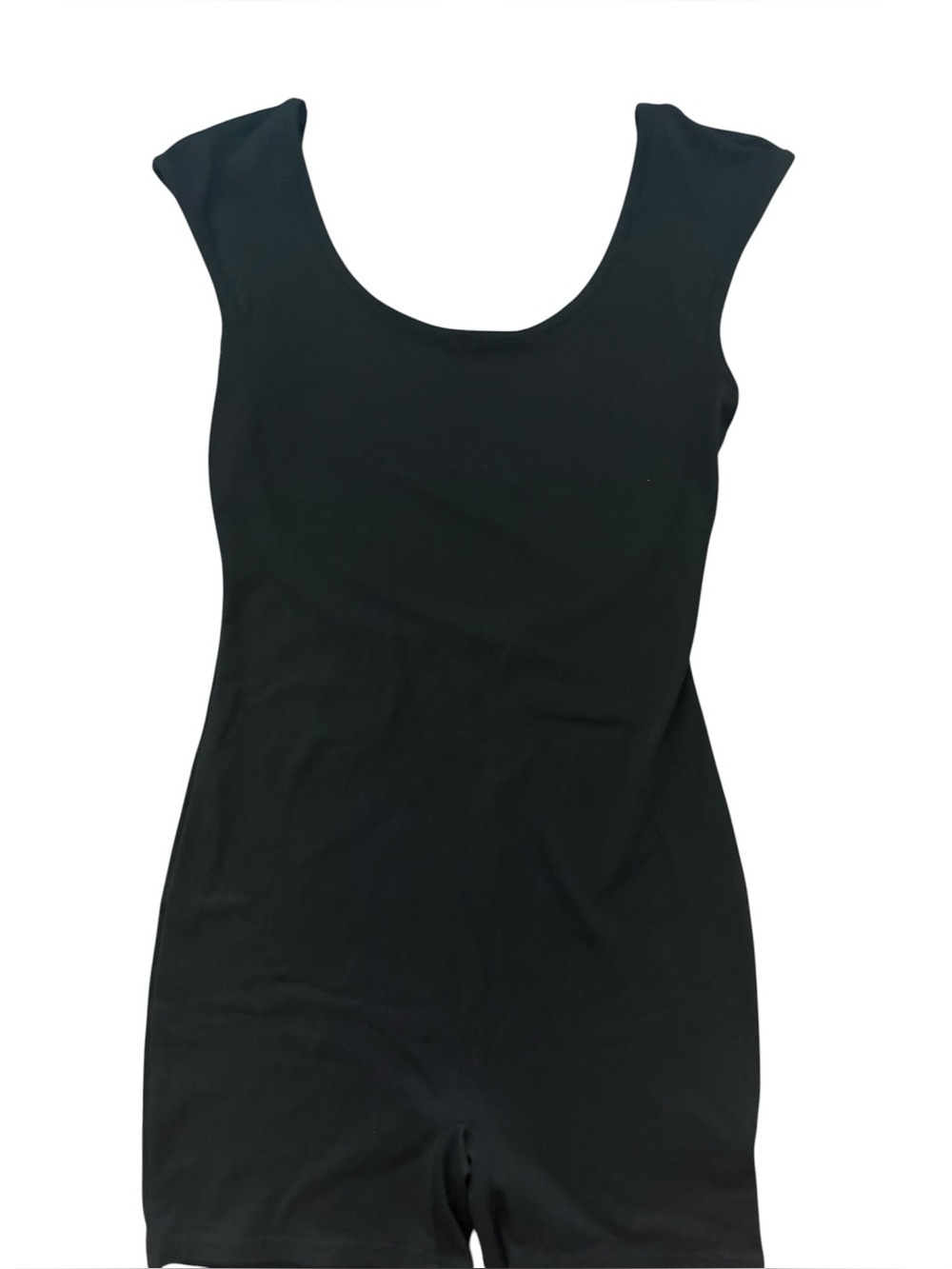 SHEIN Black Sleeveless Scoop-Neck Jumpsuit Romper